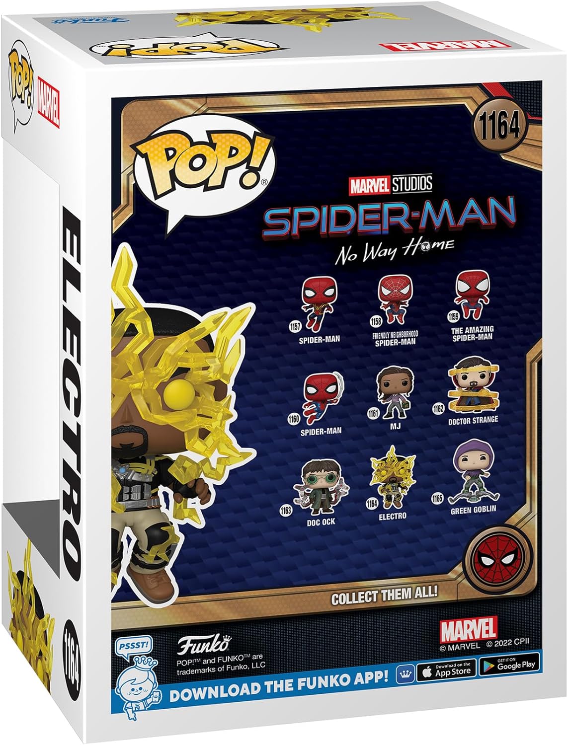 Funko POP! Marvel Movies Spider-Man No Way Home 1164 Electro in Finale Suit