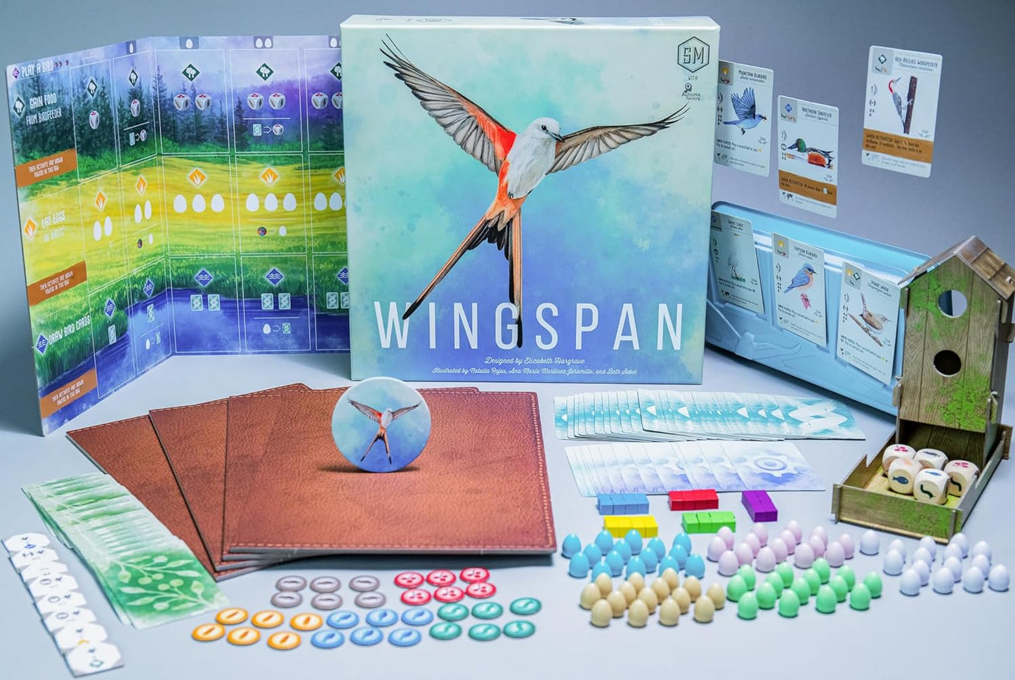 Stonemaier Board Games Wingspan The Award-Winning Strategy Board Game for Adults and Family | 1-5 Players, Ages 14+
