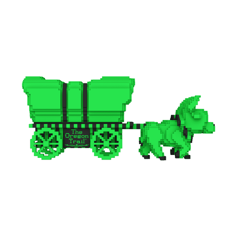 Funko POP! Rides Super Deluxe Games The Oregon Trail 982 Oxen and Wagon (Green and Black) Funko Shop Exclusive