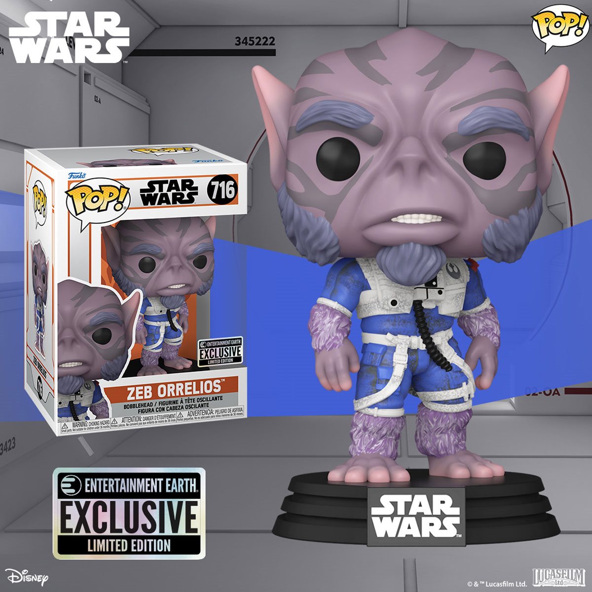 Funko POP! Star Wars Animated Rebels 716 Zeb EE Exclusive