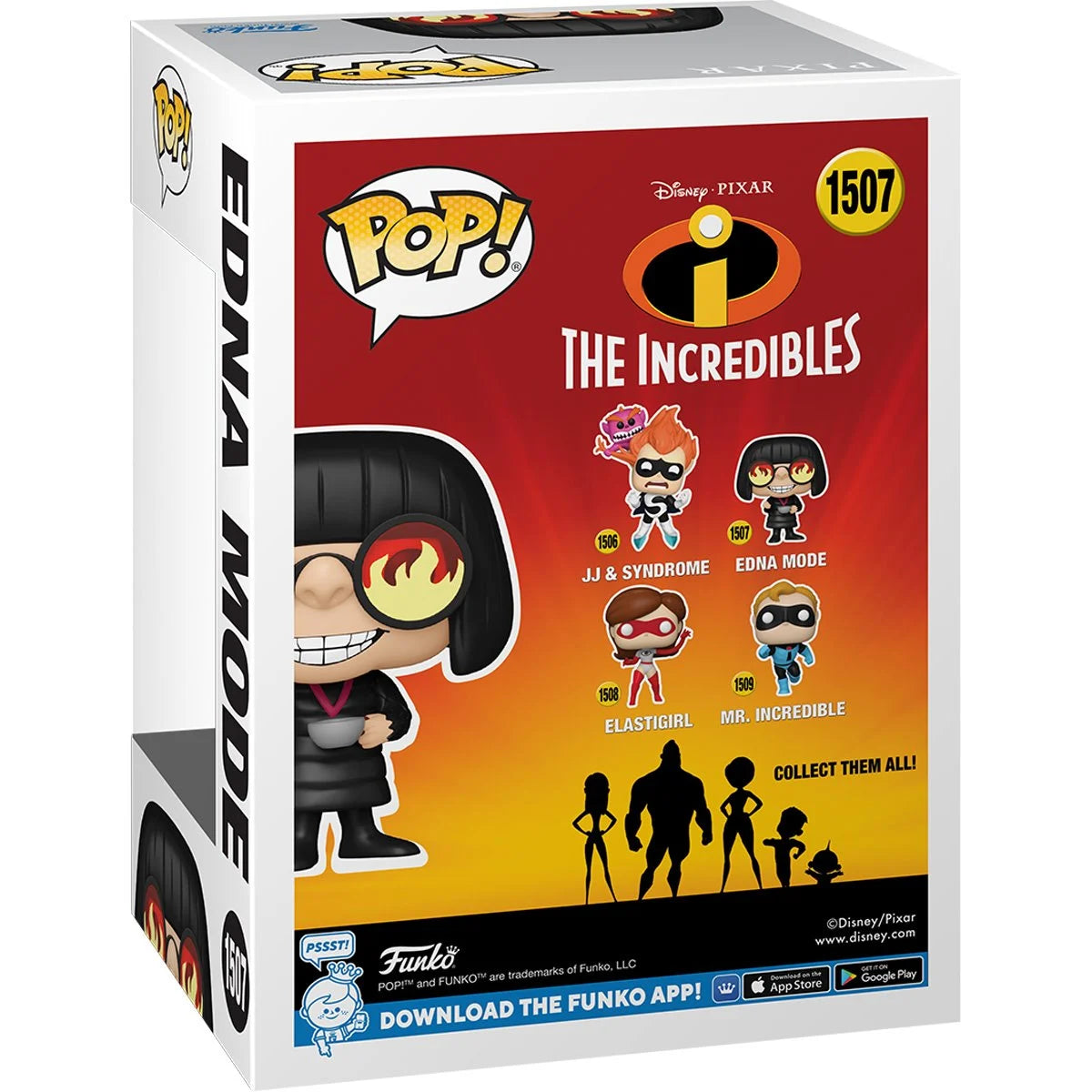 Funko POP! Disney Pixar The Incredibles 1507 Edna Mode with Fire Glasses