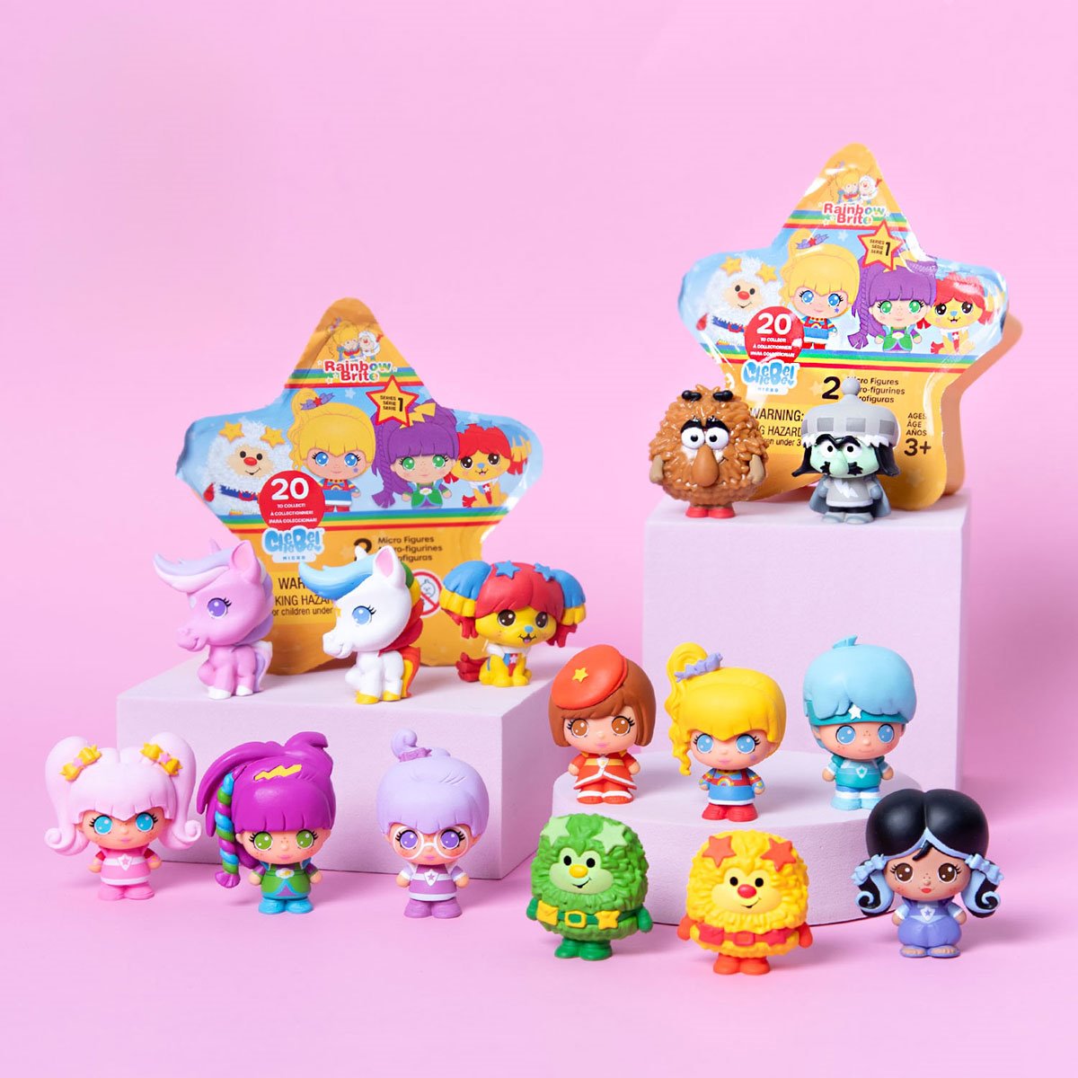 The Loyal Subjects Rainbow Brite 1 1/2-Inch Cheebee Mini-Figures, Blind Box with chance for Chase