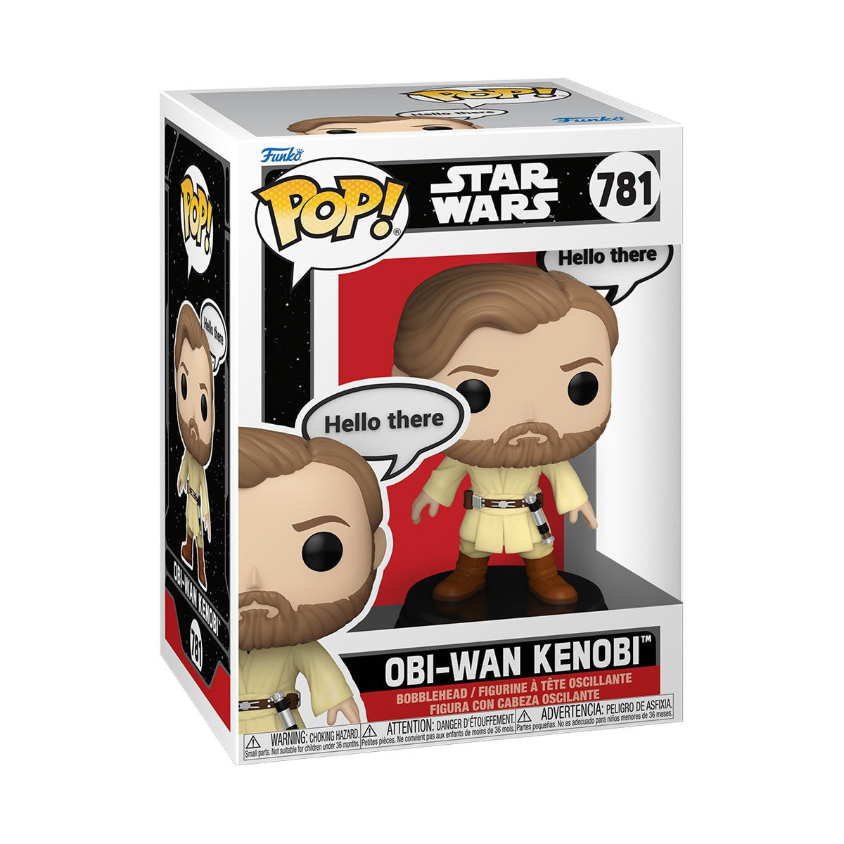 Funko POP! Star Wars Clone Wars 781 Obi-Wan Dialogue Bubble "Hello There"