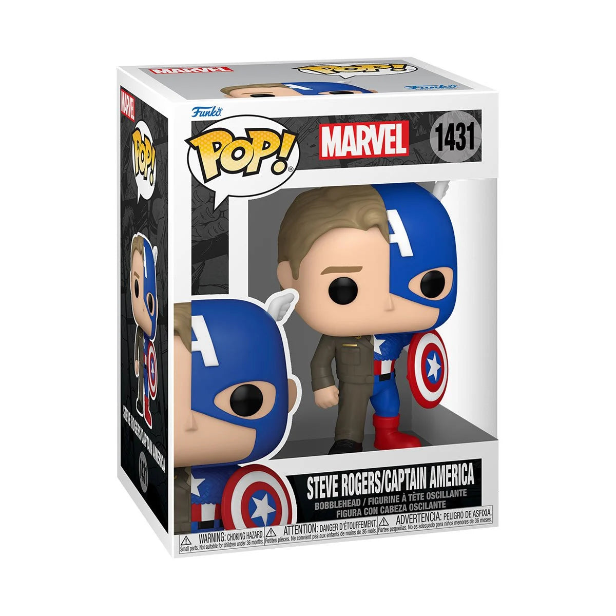 Funko POP! Marvel Comics Splits 1431 Steve Rogers/Captain America