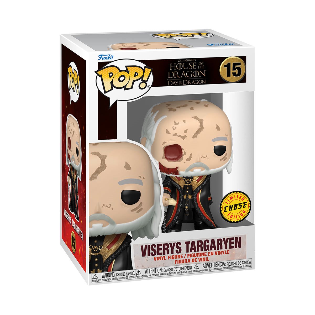 Funko POP! TV Game of Thrones: House of The Dragon 15 Viserys Targaryen with Mask Common and Chase