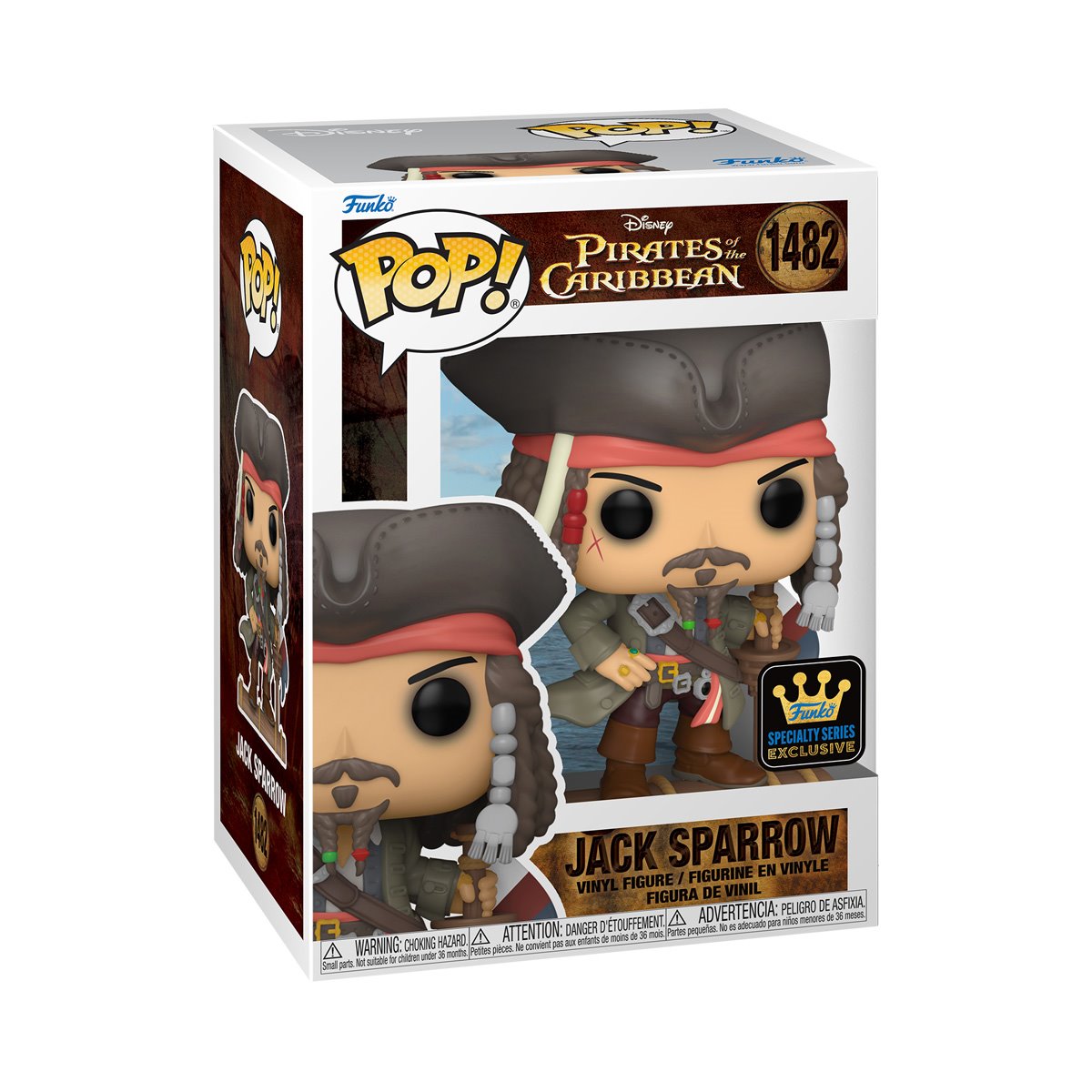 Funko POP! Disney The Pirates of the Caribbean 1482 Captain Jack Sparrow (Opening) Specialty Series No Sticker