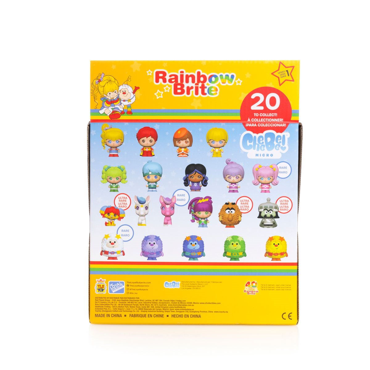 The Loyal Subjects Rainbow Brite 1 1/2-Inch Cheebee Mini-Figures, Blind Box with chance for Chase