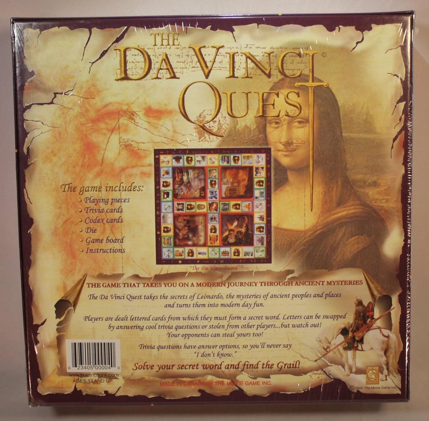 John N. Hansen Board Games The Davinci Quest Board Game