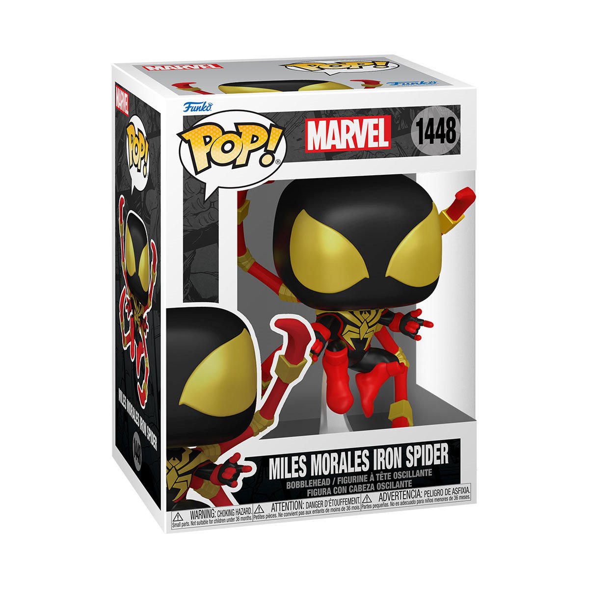Funko POP! Marvel Comics Spider-Man 1448 Miles Morales Iron Spider with Common and CHASE