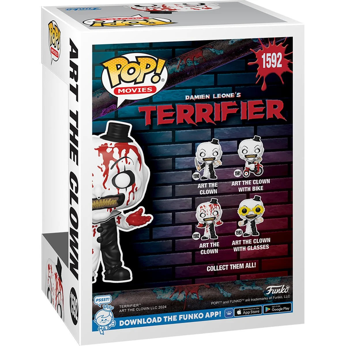 Funko POP! Movies Horror Terrifier 1592 Art the Clown (Bloody)