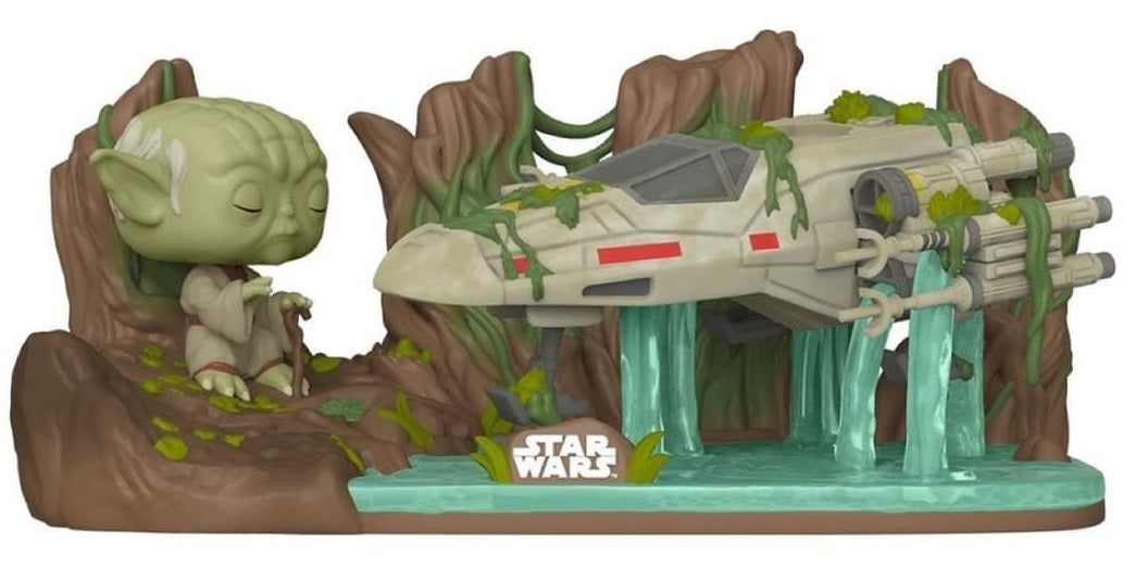 Funko POP! Super Deluxe Movie Moments Star Wars 382 Yoda Lifting X-Wing (A Lesson in the Force) Galactic Convention Exclusive