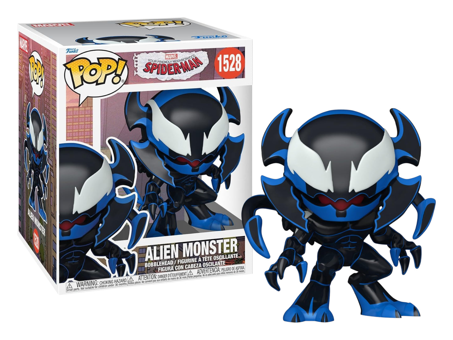 Funko POP! 6" Super Deluxe Marvel Studios Friendly Neighborhood Spider-Man 1528 Alien Monster