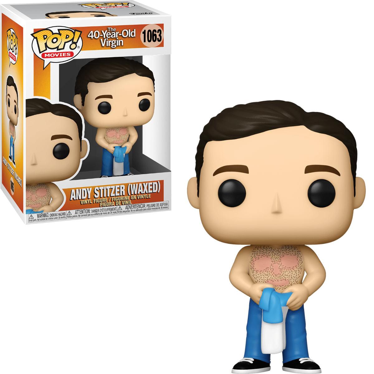 Funko POP! Movies The 40 Year-Old Virgin 1063 Andy Stitzer Waxed