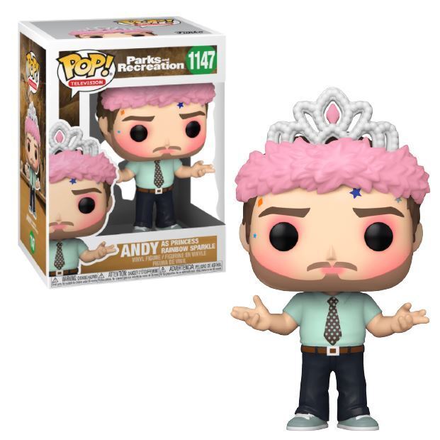 Funko POP! TV Parks and Recreation 1147 Andy as Princess Rainbow Sparkle