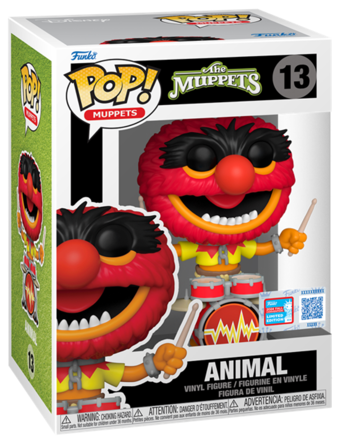 Funko POP! Disney The Muppets Mayhem 13 Animal with Drums 2024 Fall Convention Shared Exclusive