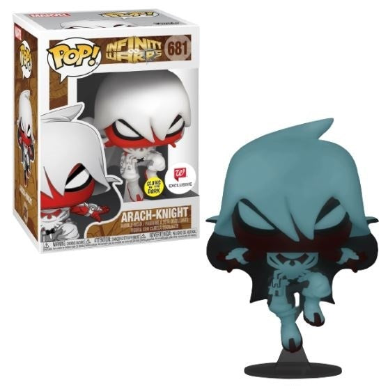 Funko POP! Marvel Comics Infinity Warps 681 Arach-Knight Walgreens Exclusive Glow-in-the-Dark