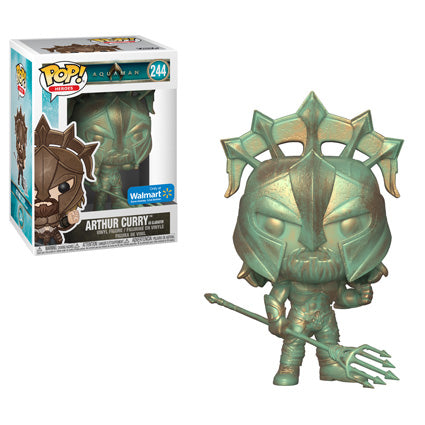 Funko POP! DC Heroes Movies Aquaman 244 Arthur Curry (Patina) Walmart Exclusive