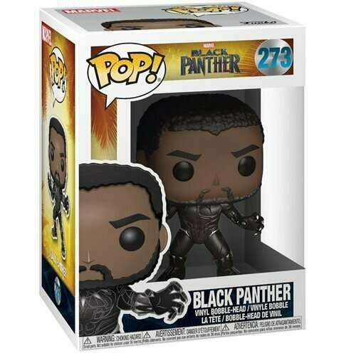 Funko POP! Marvel Movies Black Panther 273 Black Panther Common and CHASE