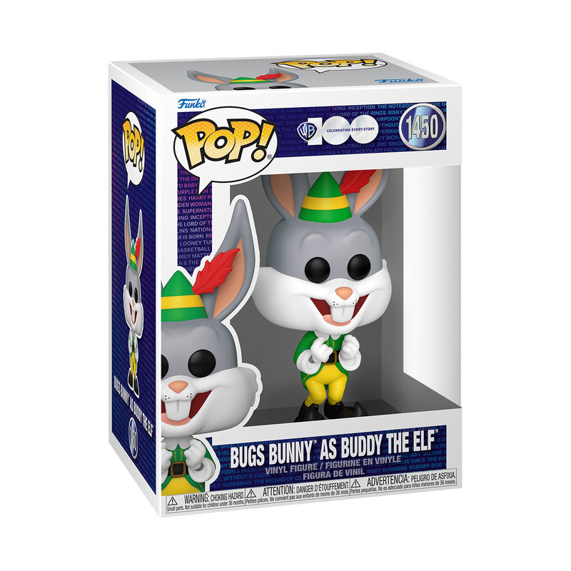 Funko POP! Animation Looney Tunes 1450 Bugs Bunny as Buddy the Elf WB100