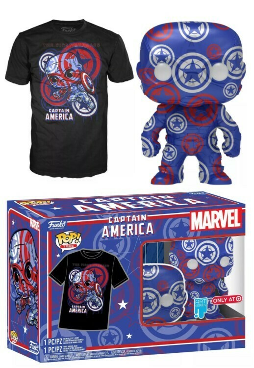 Funko POP! and Tee Marvel Art Series 36 Captain America Target Exclusive