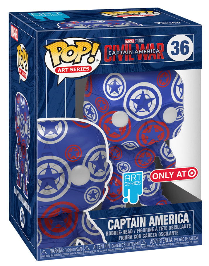 Funko POP! and Tee Marvel Art Series 36 Captain America Target Exclusive