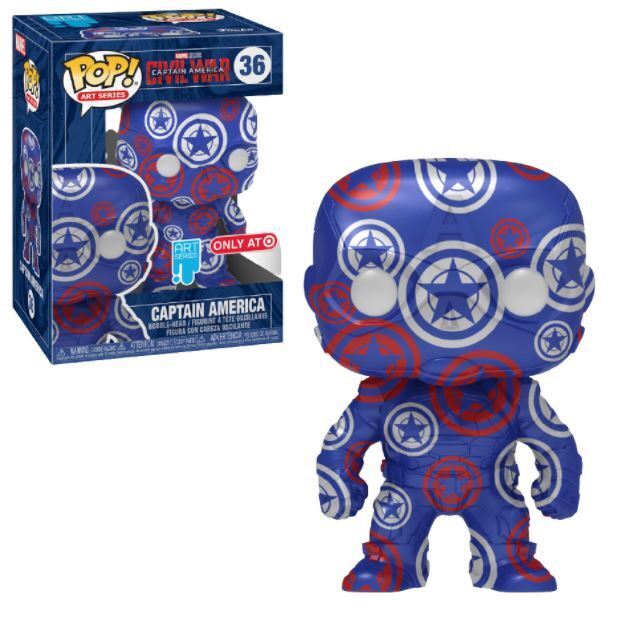 Funko POP! and Tee Marvel Art Series 36 Captain America Target Exclusive