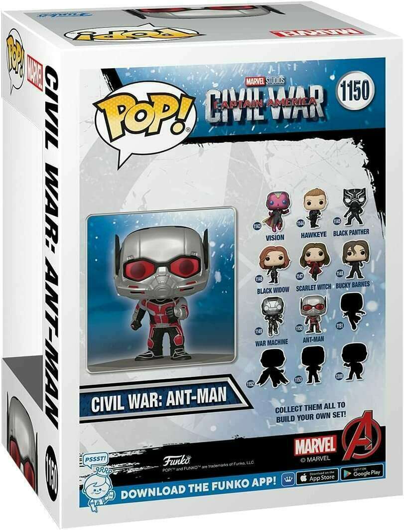 Funko POP! Marvel Movies Captain America Civil War 1150 Ant-Man Amazon Exclusive