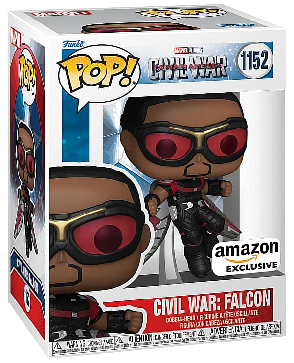 Funko POP! Marvel Movies Captain America Civil War 1152 Falcon/Captain America Amazon Exclusive