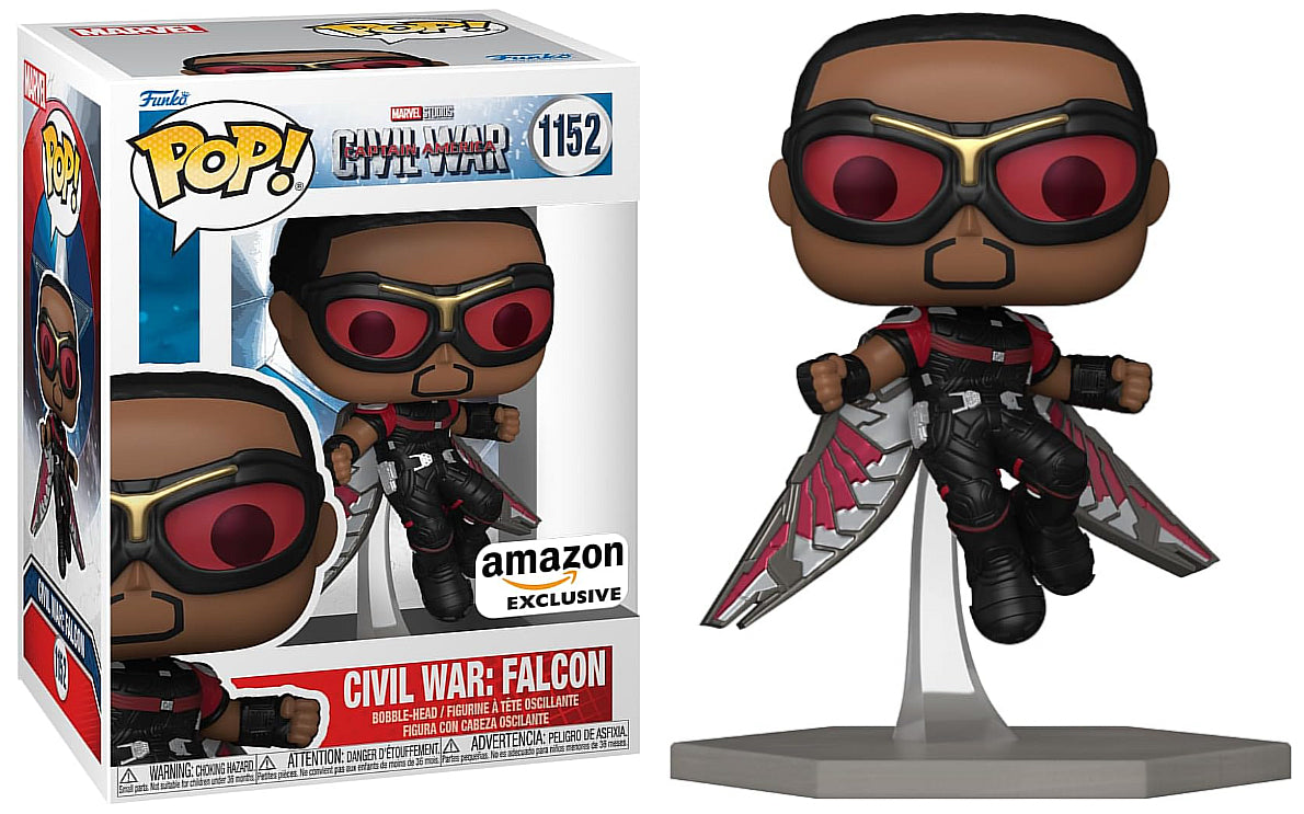 Funko POP! Marvel Movies Captain America Civil War 1152 Falcon/Captain America Amazon Exclusive