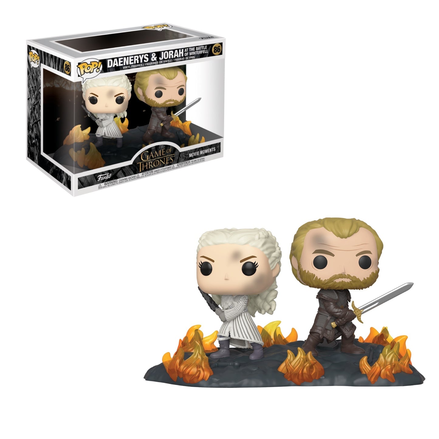 Funko POP! Super Deluxe TV Moments Game of Thrones 86 Daenerys & Jorah at the Battle of Winterfell