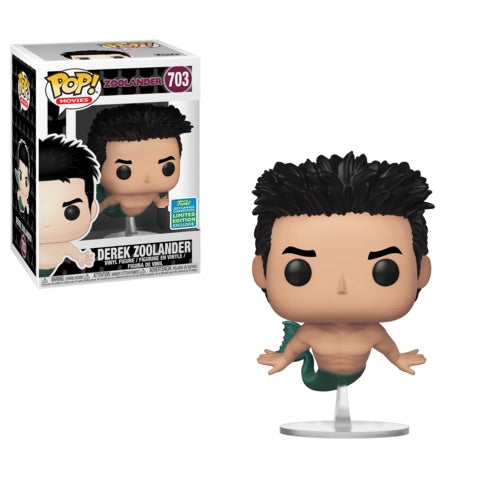 Funko POP! Movies Zoolander 703 Derek Zoolander Mermaid 2019 Summer Convention Shared Exclusive