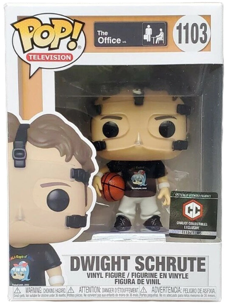 Funko POP! TV The Office 1103 Dwight Schrute (Basketball) Chalice Collectibles Exclusive
