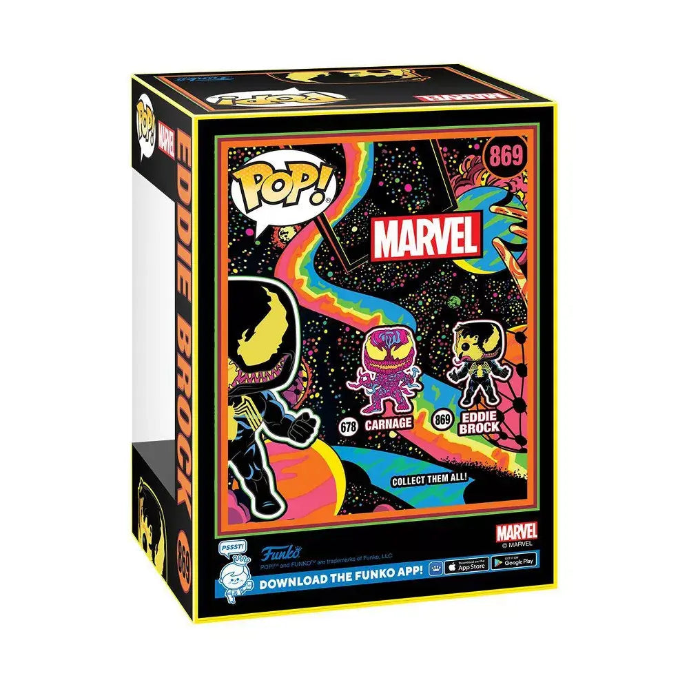 Funko POP! Marvel Venom 869 Eddie Brock (Venom) Black Light Target Exclusive