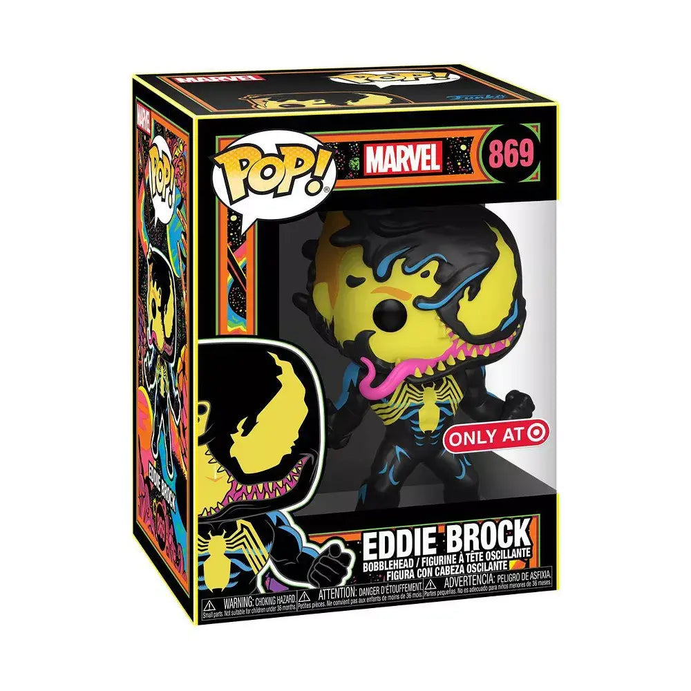 Funko POP! Marvel Venom 869 Eddie Brock (Venom) Black Light Target Exclusive