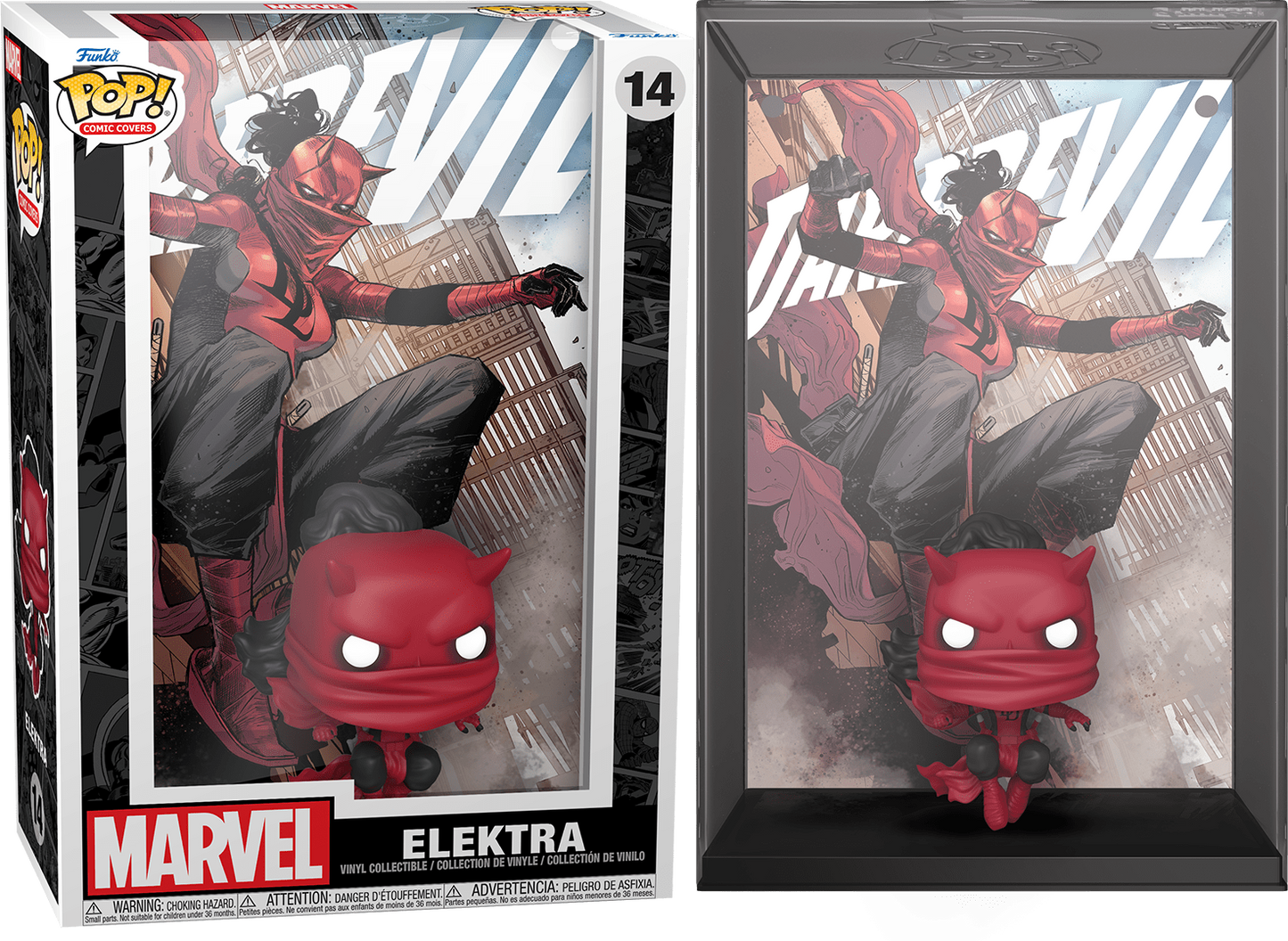 Funko POP! Comic Covers Marvel Daredevil 14 Elektra as Daredevil