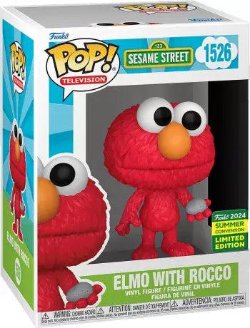 Funko POP! Disney Sesame Street 1526 Elmo with Rocco 2024 Summer Convention Exclusive
