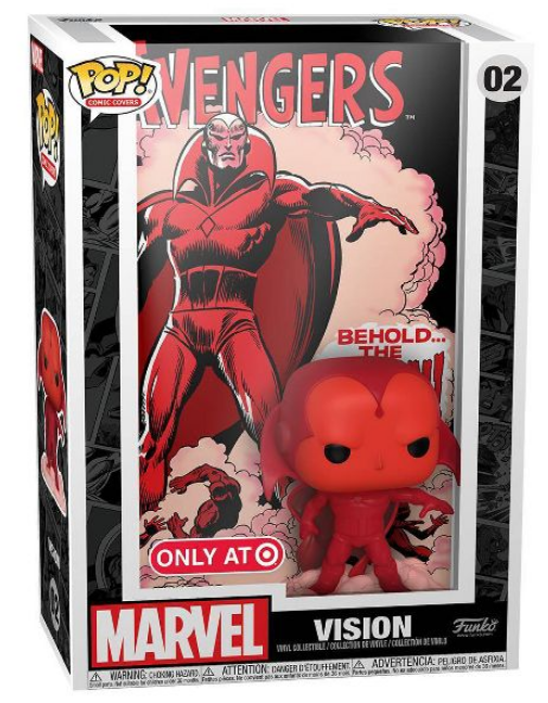 Funko POP! Comic Covers Marvel The Avengers 02 Vision (First Appearance) Target Exclusive