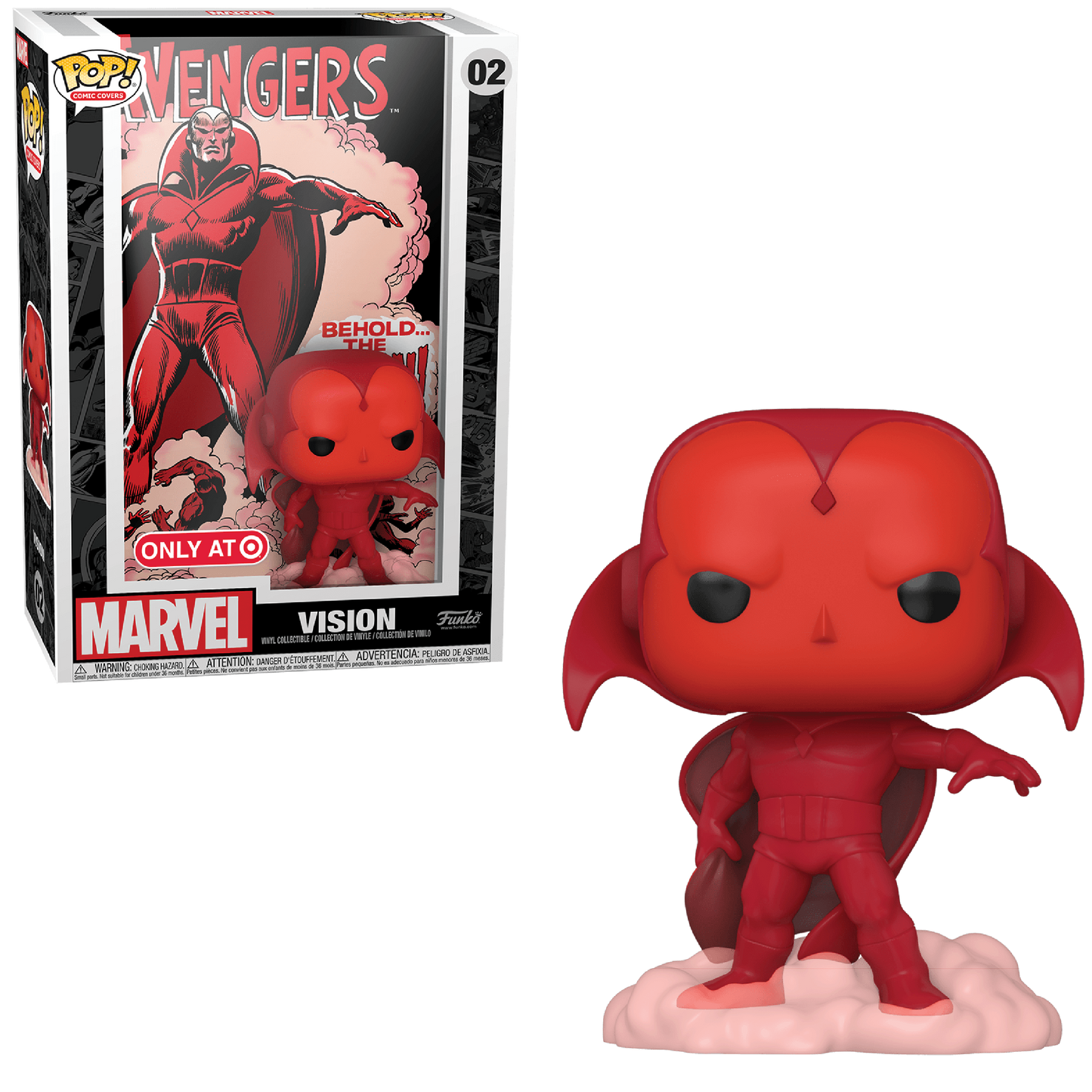 Funko POP! Comic Covers Marvel The Avengers 02 Vision (First Appearance) Target Exclusive