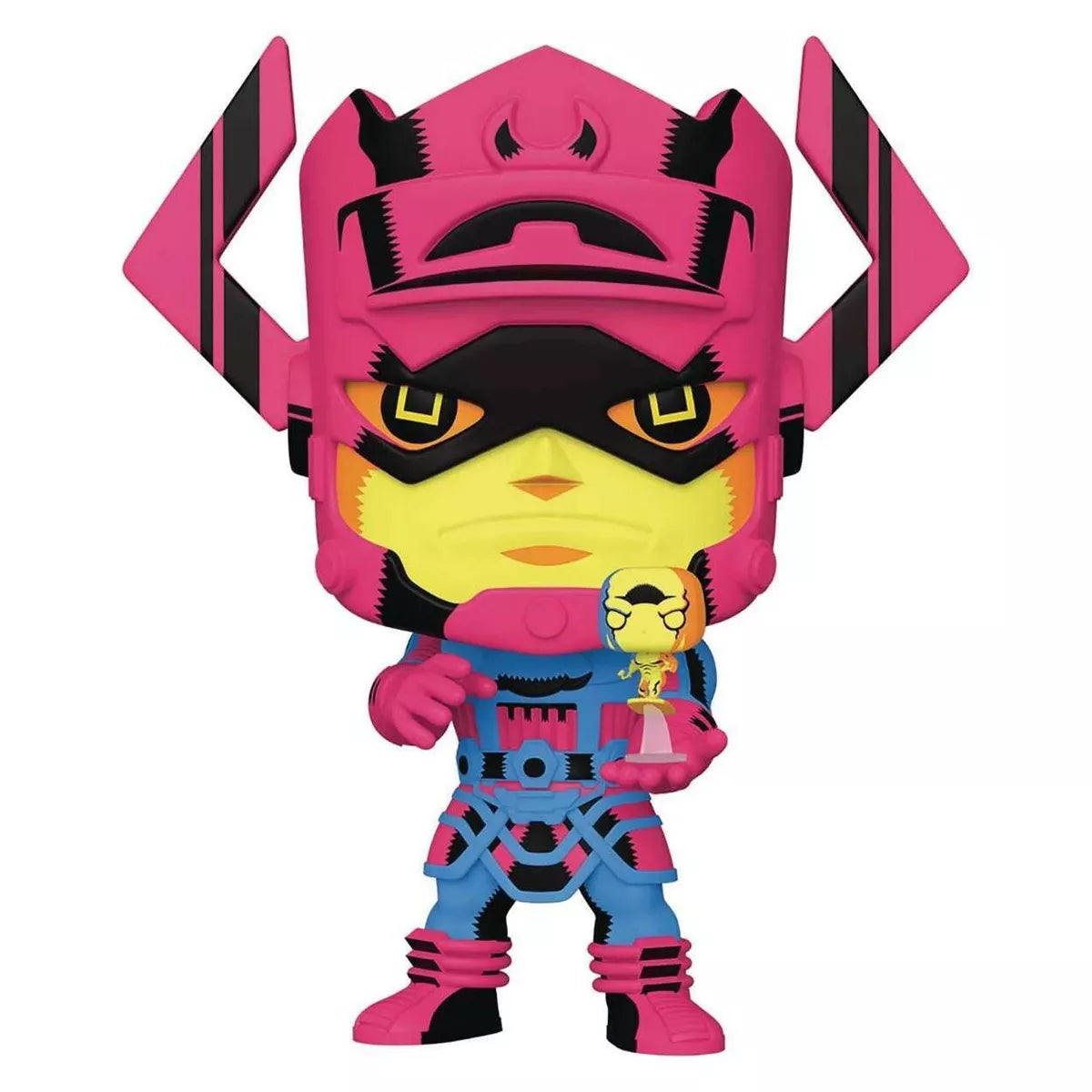 Funko POP! 10" Jumbo Marvel Comics The Fantastic Four 809 Galactus with Silver Surfer Blacklight PX Previews Excusive