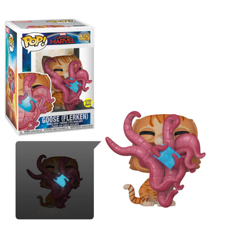 Funko POP! Marvel Movies Captain Marvel 445 Goose (Flerken) Glow-in-the-Dark