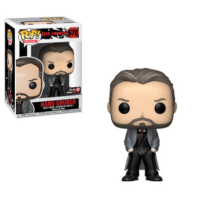Funko POP! Movies Die Hard 670 Hans Gruber (Hands In Pockets) GameStop Exclusive