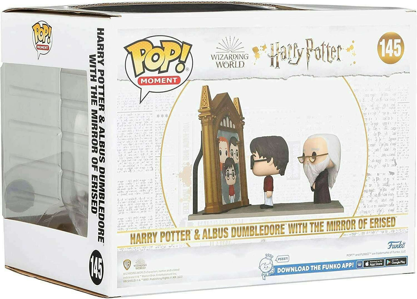 Funko POP! 6" Super Deluxe Movie Moments Harry Potter 145 Harry Potter and Albus Dumbledore with The Mirror Erised Funko Shop Exclusive