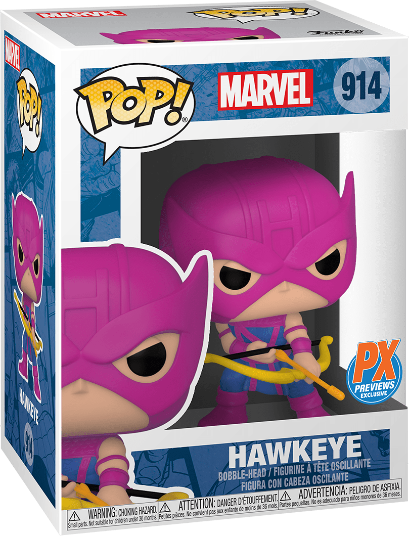 Funko POP! Marvel Comics 80 Years 914 Classic Hawkeye (First Appearance) PX Previews Exclusive
