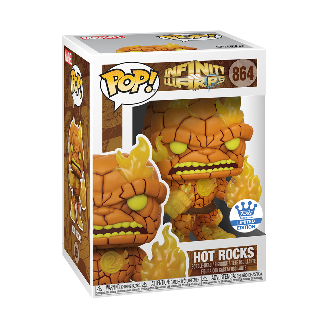 Funko POP! Marvel Comics Infinity Warps 864 Hot Rocks Funko Shop Exclusive