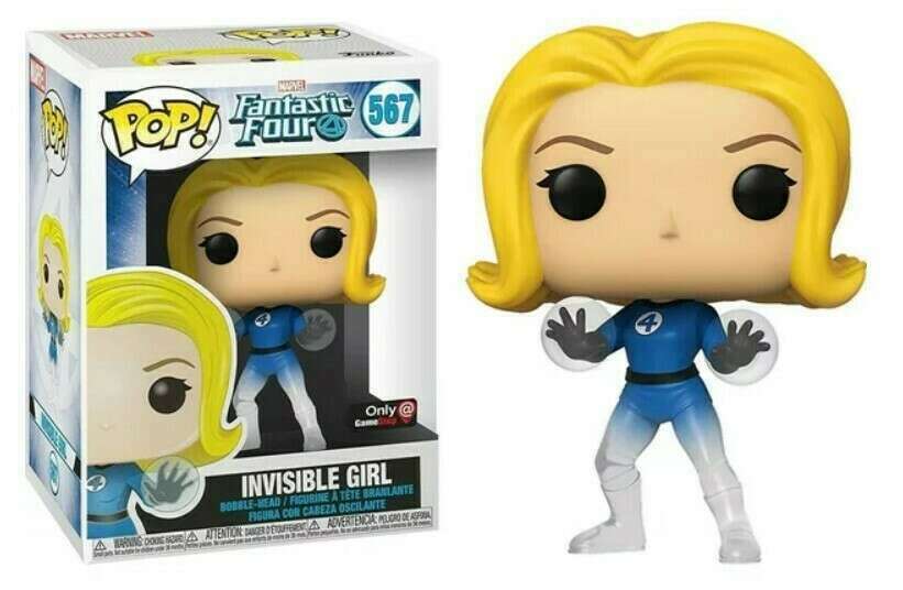 Funko POP! Marvel Comics Fantastic Four 567 Invisible Girl GameStop Exclusive