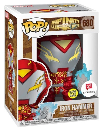 Funko POP! Marvel Comics Infinity Warps 680 Iron Hammer Glow-in-the-Dark Walgreens Exclusive