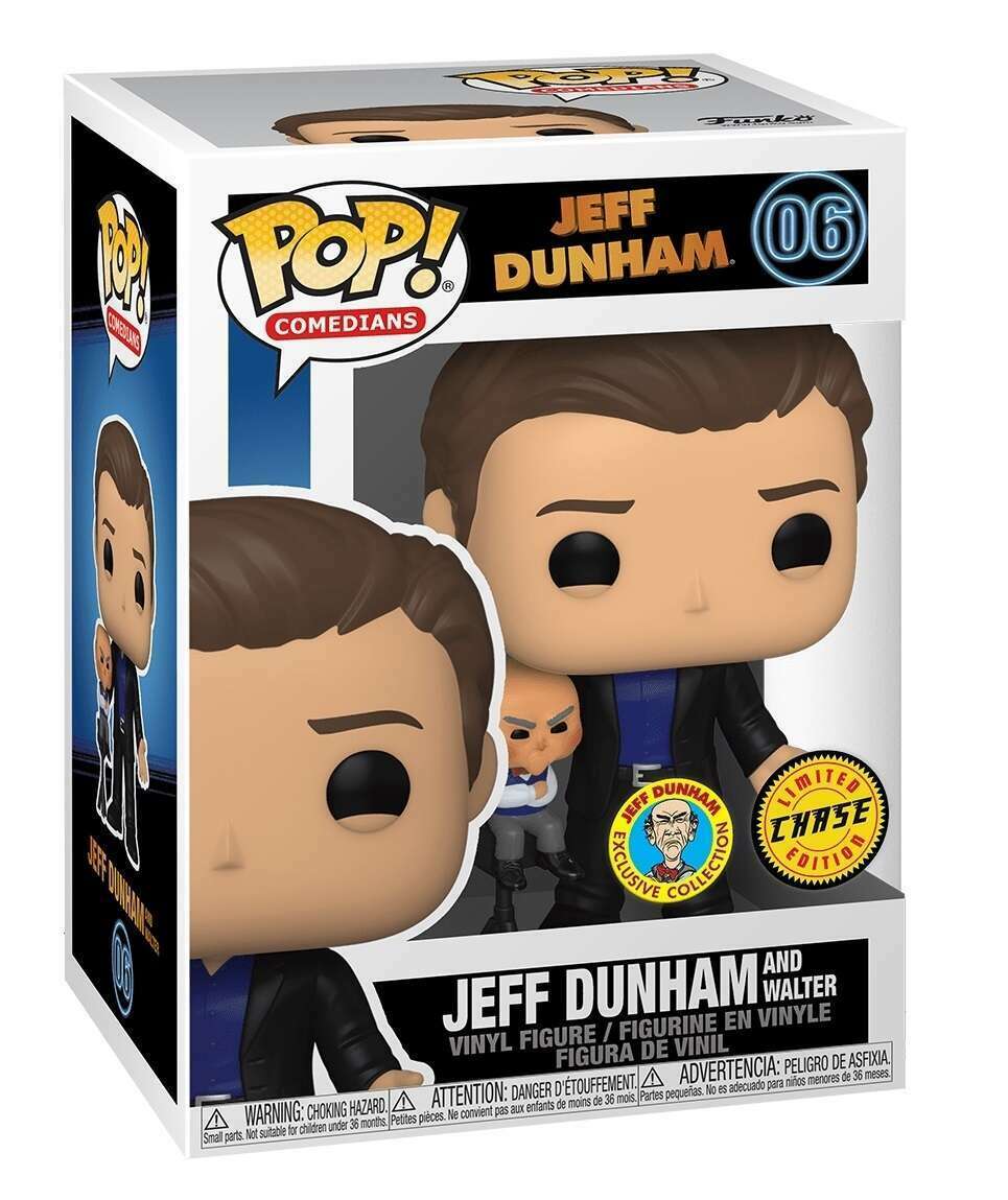 Funko POP! Comedians 06 Jeff Dunham and Walter Autographed Chase Jeff Dunham Exclusive