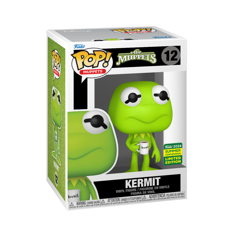 Funko POP! Disney The Muppets 12 Kermit with Mug Meme 2024 Summer Convention Exclusive