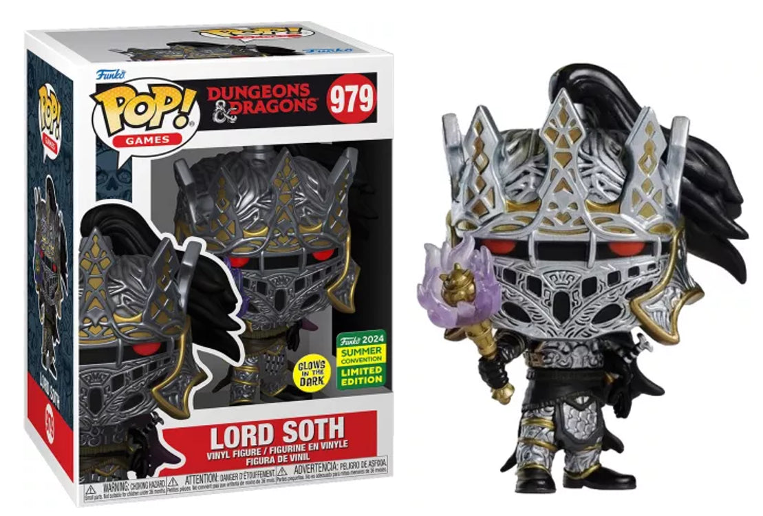 Funko POP! Games Dungeons & Dragons 979 Lord Soth Glow in the Dark GITD 2024 Summer Convention Exclusive