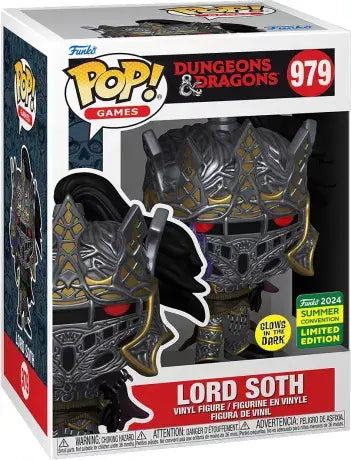 Funko POP! Games Dungeons & Dragons 979 Lord Soth Glow in the Dark GITD 2024 Summer Convention Exclusive